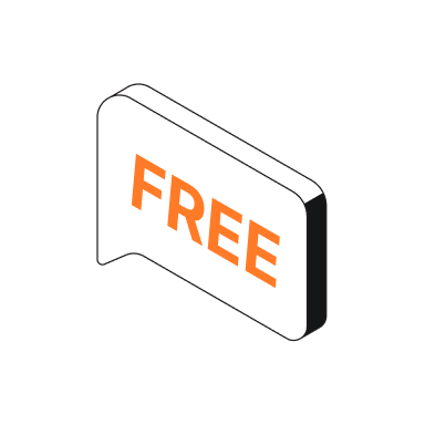 Completely free, with no charges